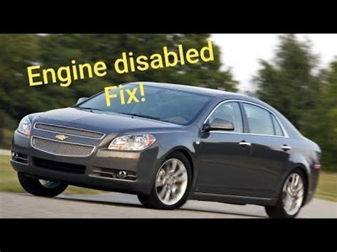 engine disabled chevy malibu